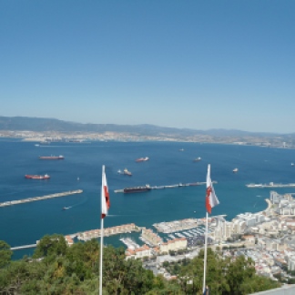 Gibraltar visto desde arriba